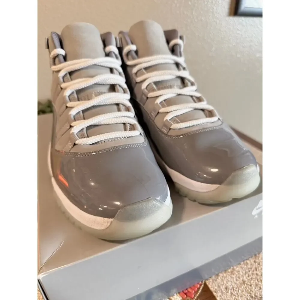 Jordan 11 Retro Cool Grey 2021 White Medium Cement Tokyo Suede CT8012 005